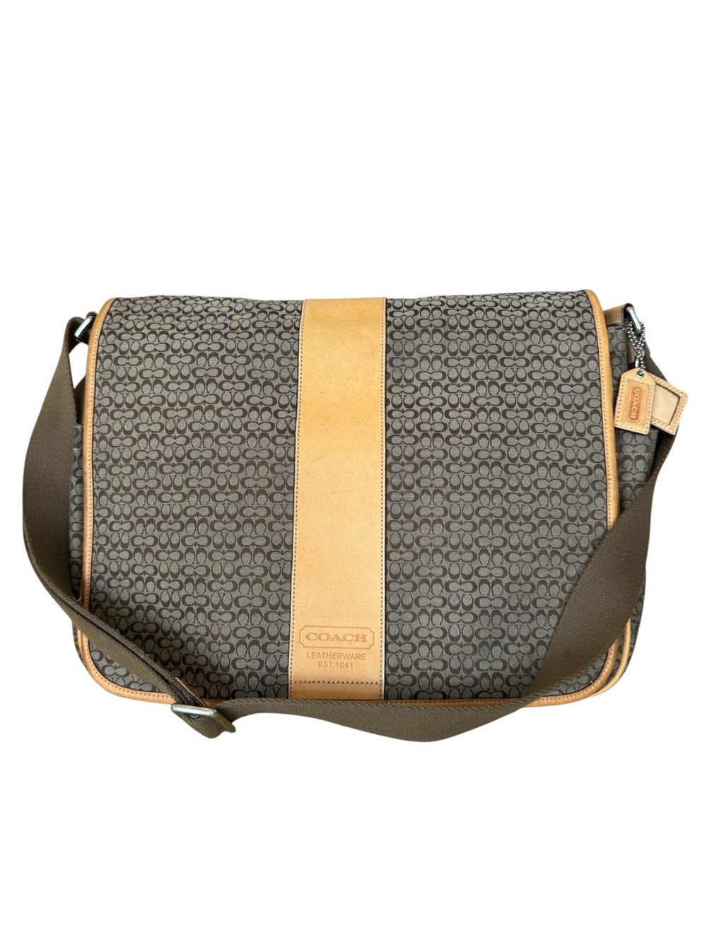 Coach Signature Hudson Commuter Messenger Bag 2007